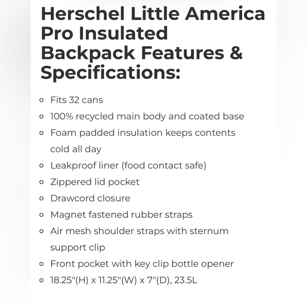 Herschel Little America Pro Insulated Camouflage Backpack - Picture 7 of 7